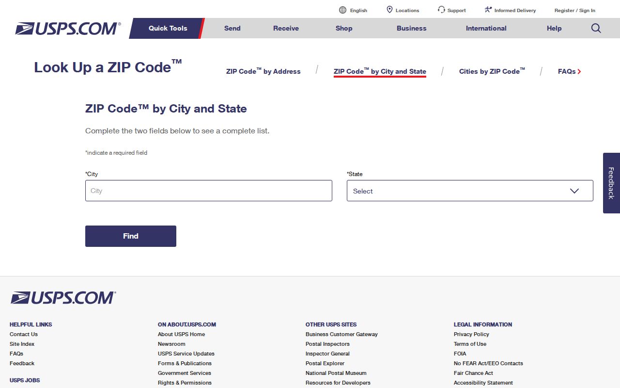Pasadena ZIP code directory USPS city and state lookup
